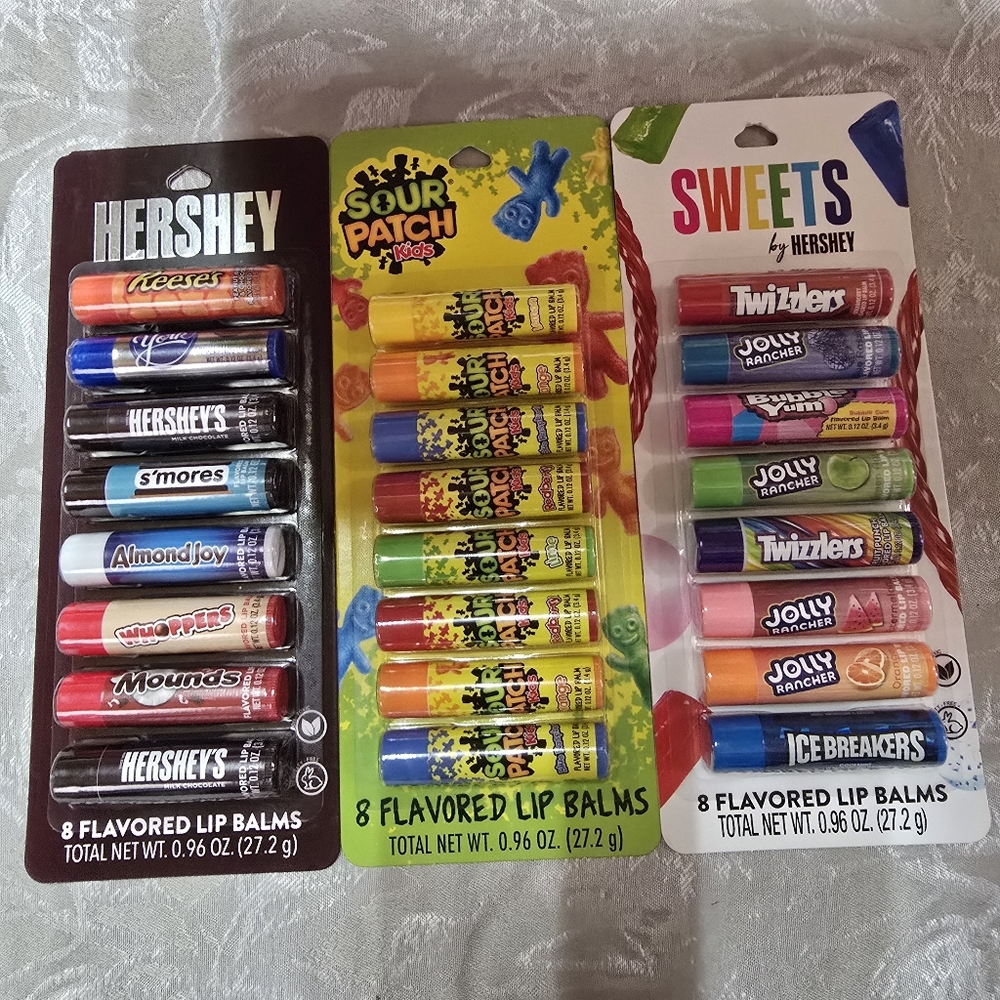 Flavored Lip Balm Sweets By Hershey Sour Patch Kids 24 Sticks Kidscore Twizzlers